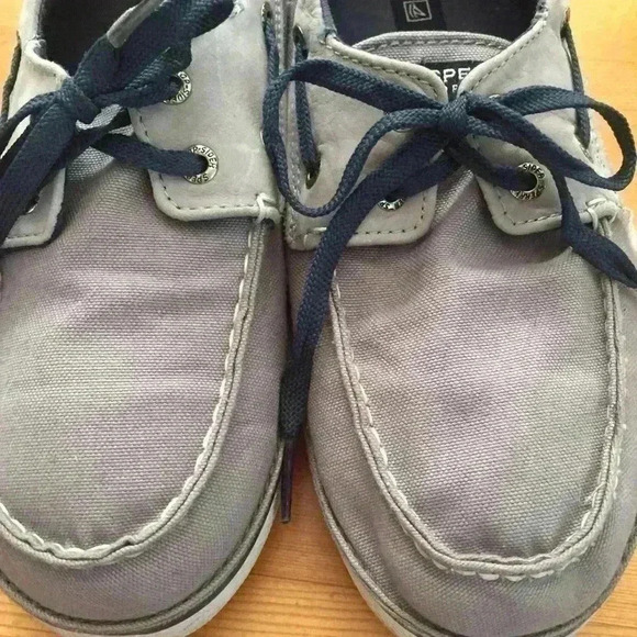 Sperry Cruz boat shoe kids 6 gray - Picture 7 of 8